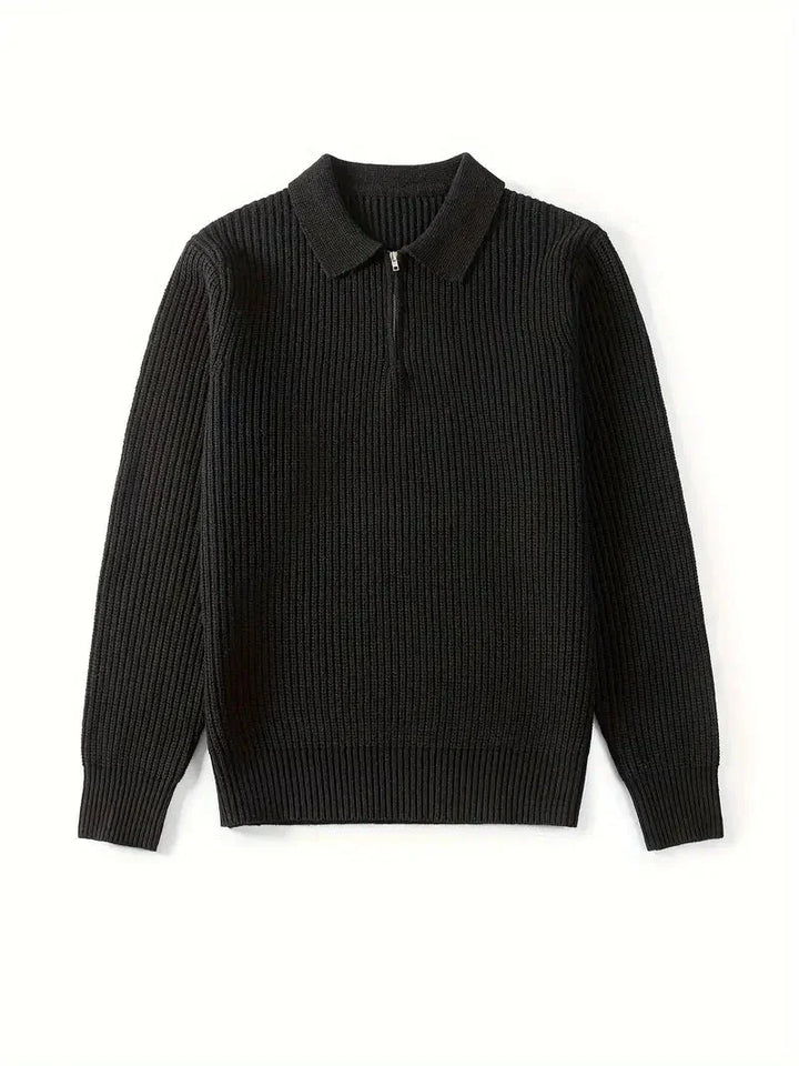 Emeric | Contemporary Slim-Fit Quarter-Zip Sweater