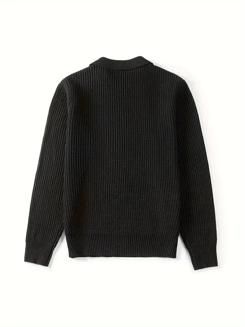 Emeric | Contemporary Slim-Fit Quarter-Zip Sweater