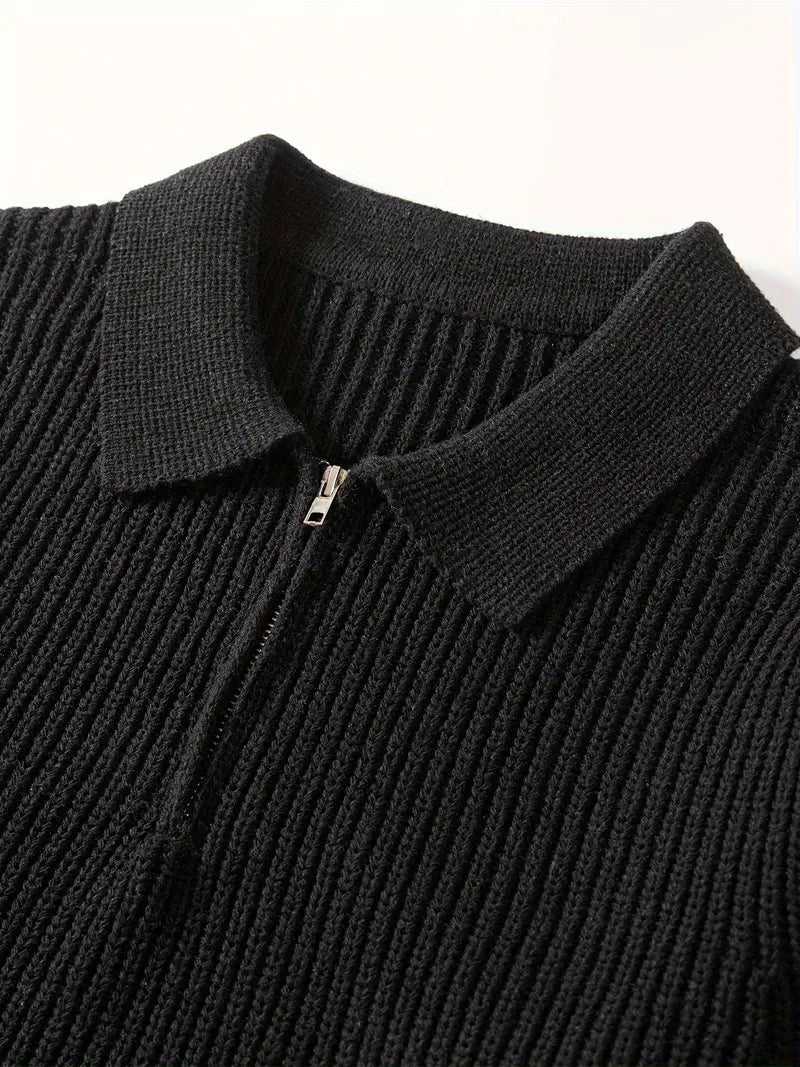 Emeric | Contemporary Slim-Fit Quarter-Zip Sweater