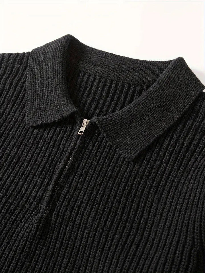 Emeric | Contemporary Slim-Fit Quarter-Zip Sweater