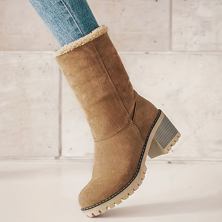Melina | Refined Block-Heel Cold-Weather Boots