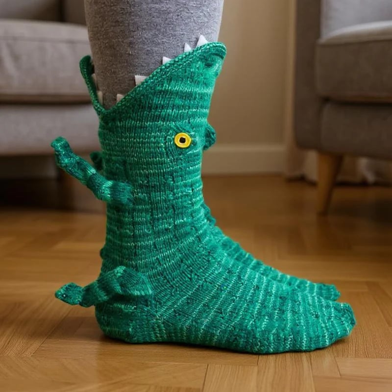 Aristea | Soft Cozy Animal-Knit Pattern Socks