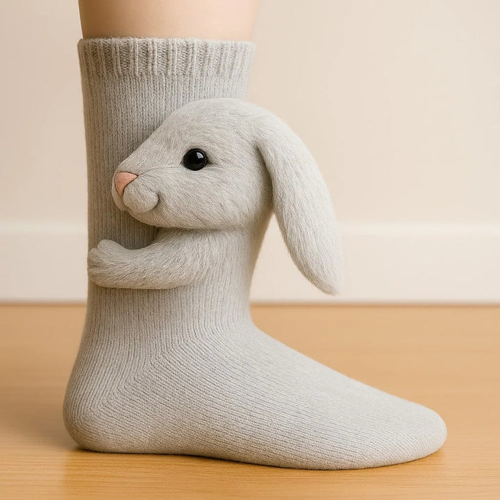 Aristea | Soft Cozy Animal-Knit Pattern Socks