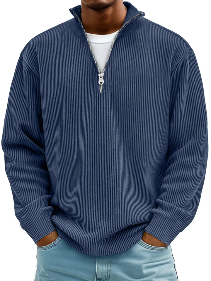 Zev | Half-Zip Knit Sweater with Modern Tailored Fit
