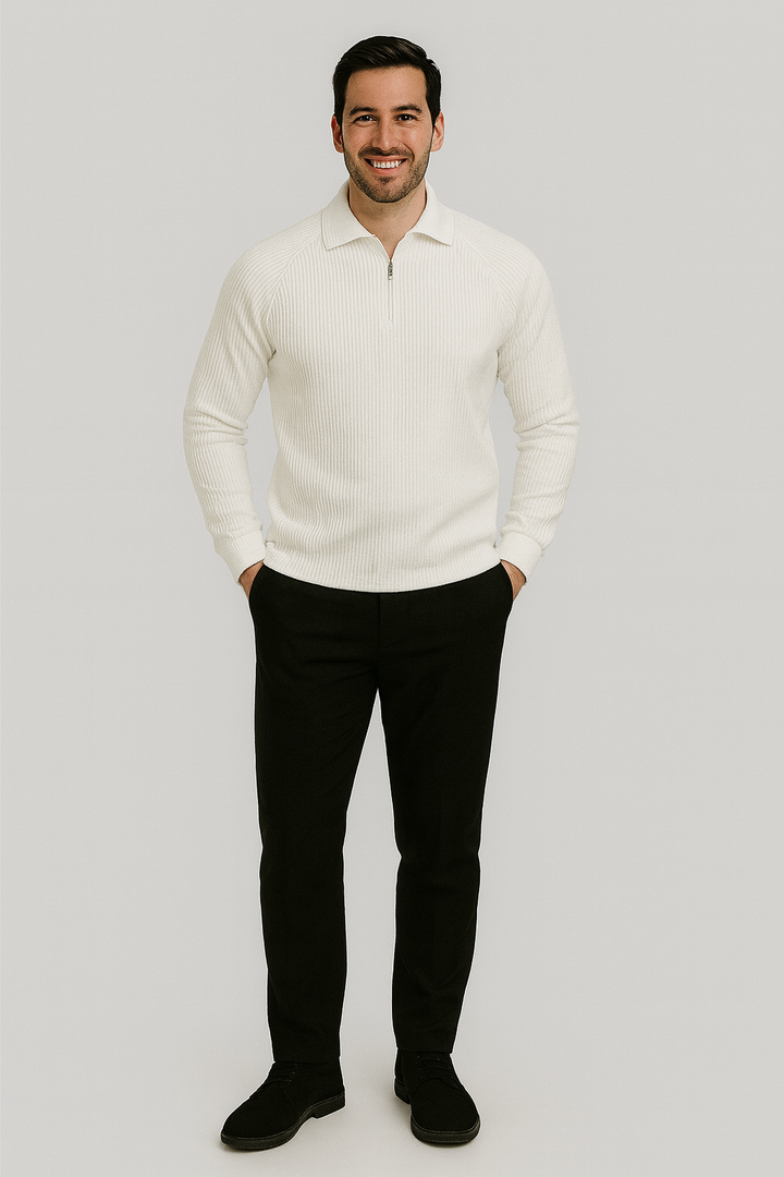 Halden | Lightweight Alpine-Inspired Collared Sweater