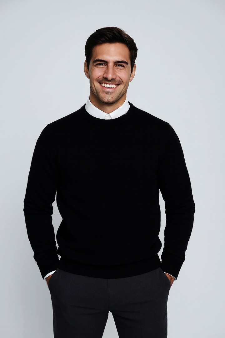 Thierry | Essential Round-Neck Knit Sweater