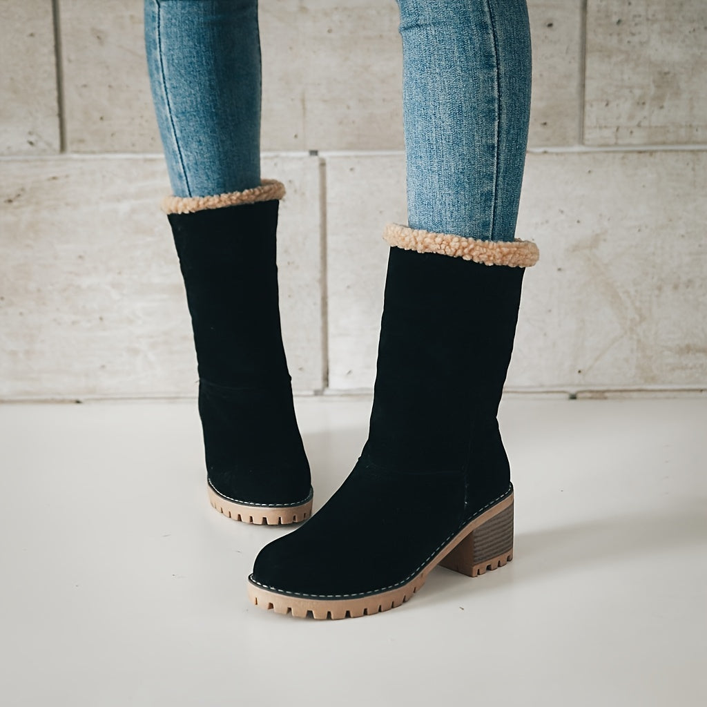 Melina | Refined Block-Heel Cold-Weather Boots