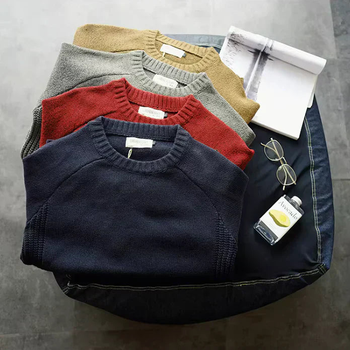 Cortina | Vintage-Inspired Knit Sweater with Elbow Patch Accents